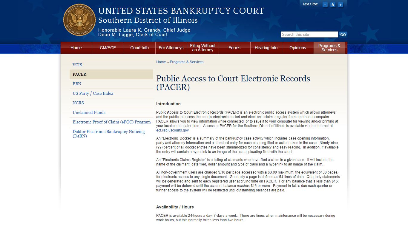 Public Access to Court Electronic Records (PACER)