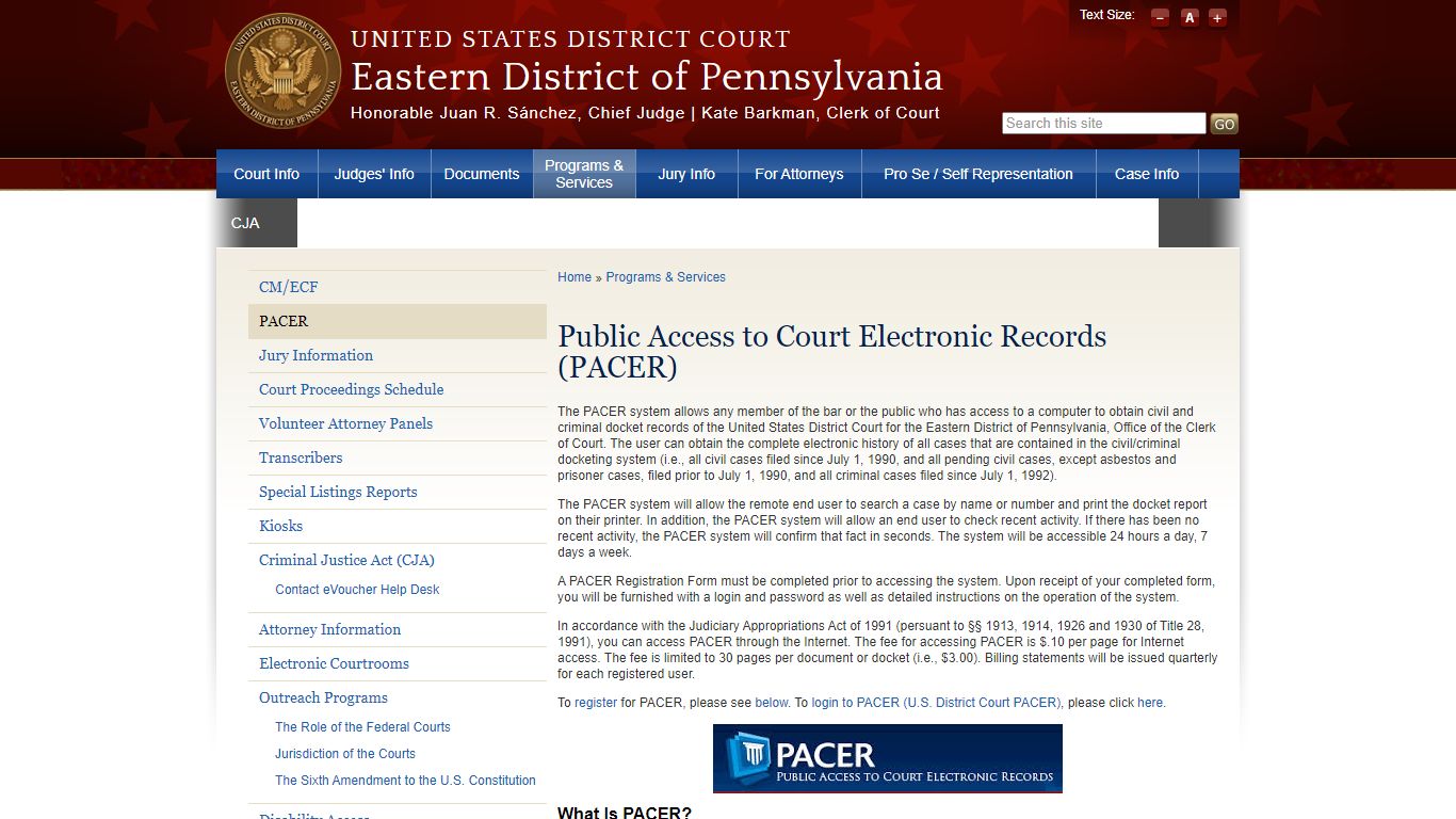 Public Access to Court Electronic Records (PACER)