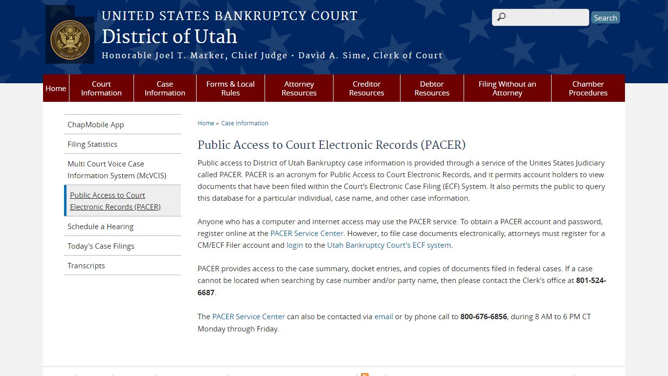 Public Access to Court Electronic Records (PACER)